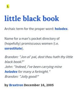 little black book